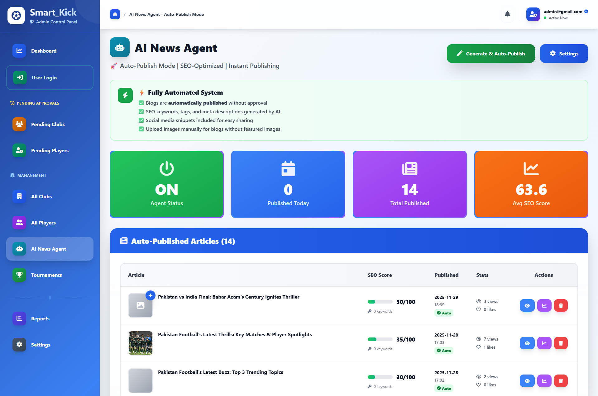 Football Match Action